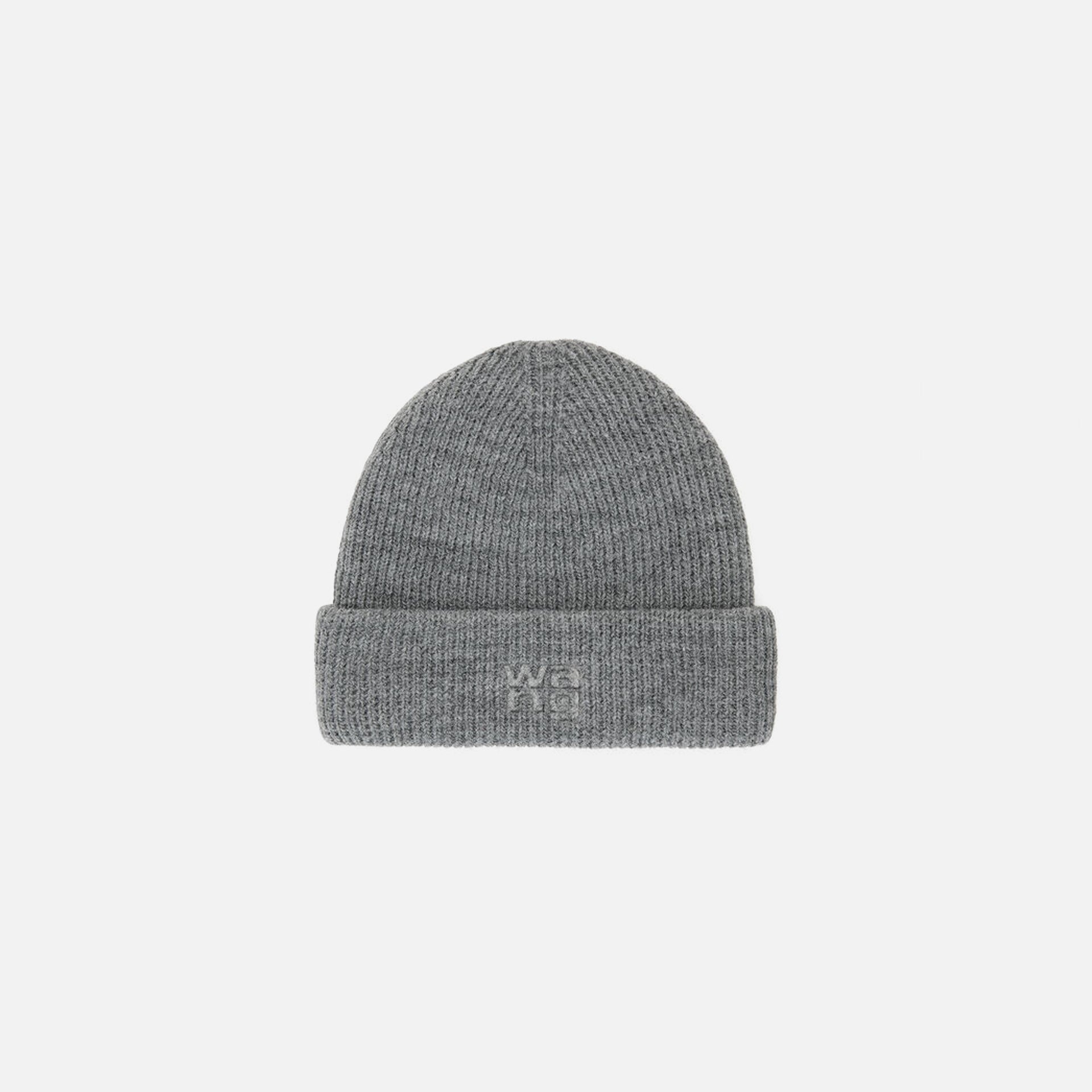 T by Alexander Wang Deboss Beanie - Medium Grey Melange