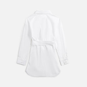 Alexander Wang Draped Button Up Dress - White