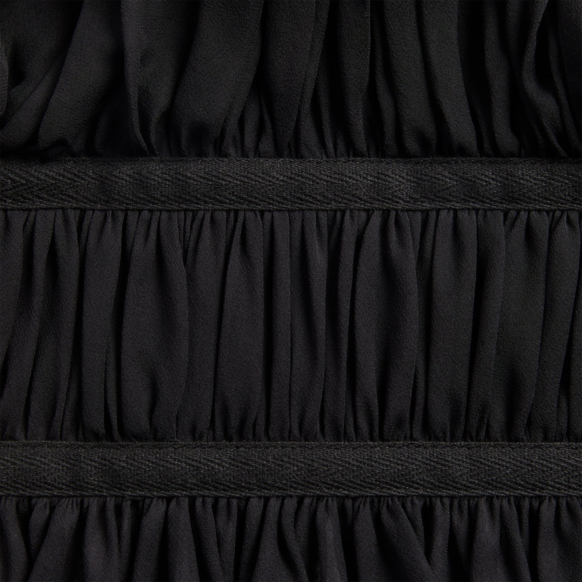 Tae Park Chiffon Wrap Top - Black