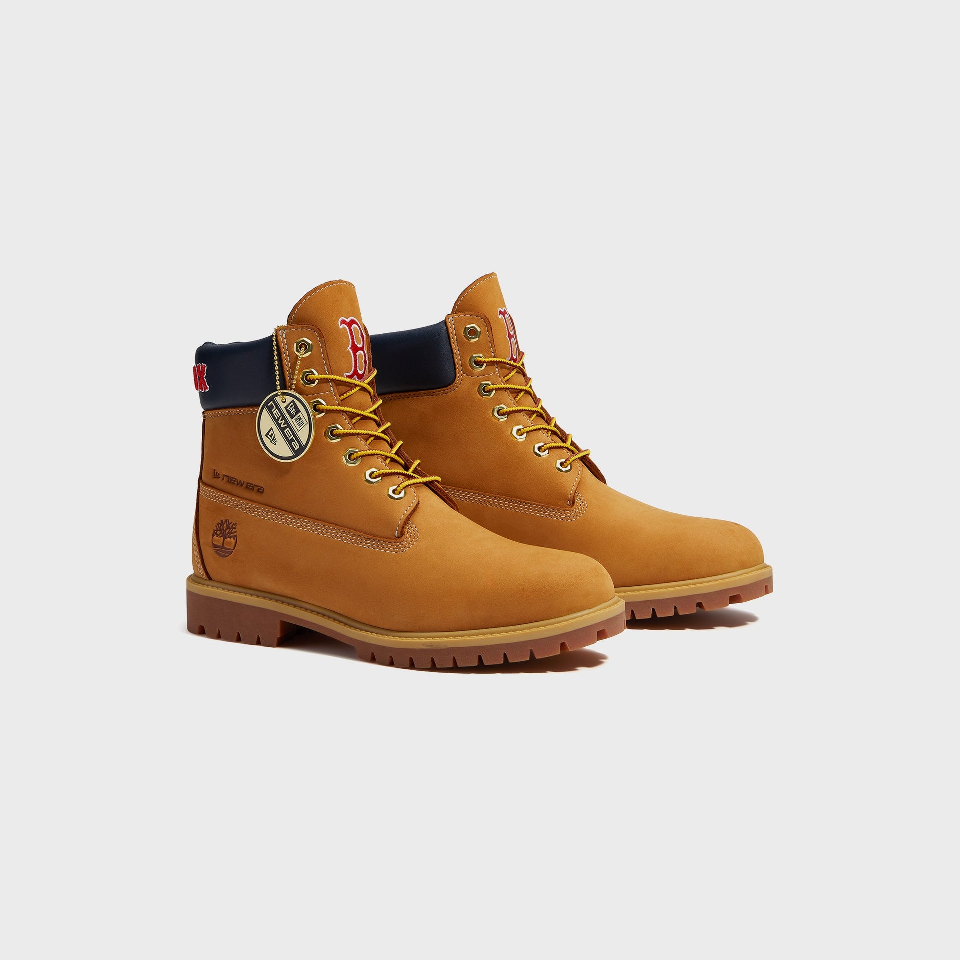 Timberland x New Era Heritage Premium 6-Inch Boston Red Sox Waterproof Boot - Wheat