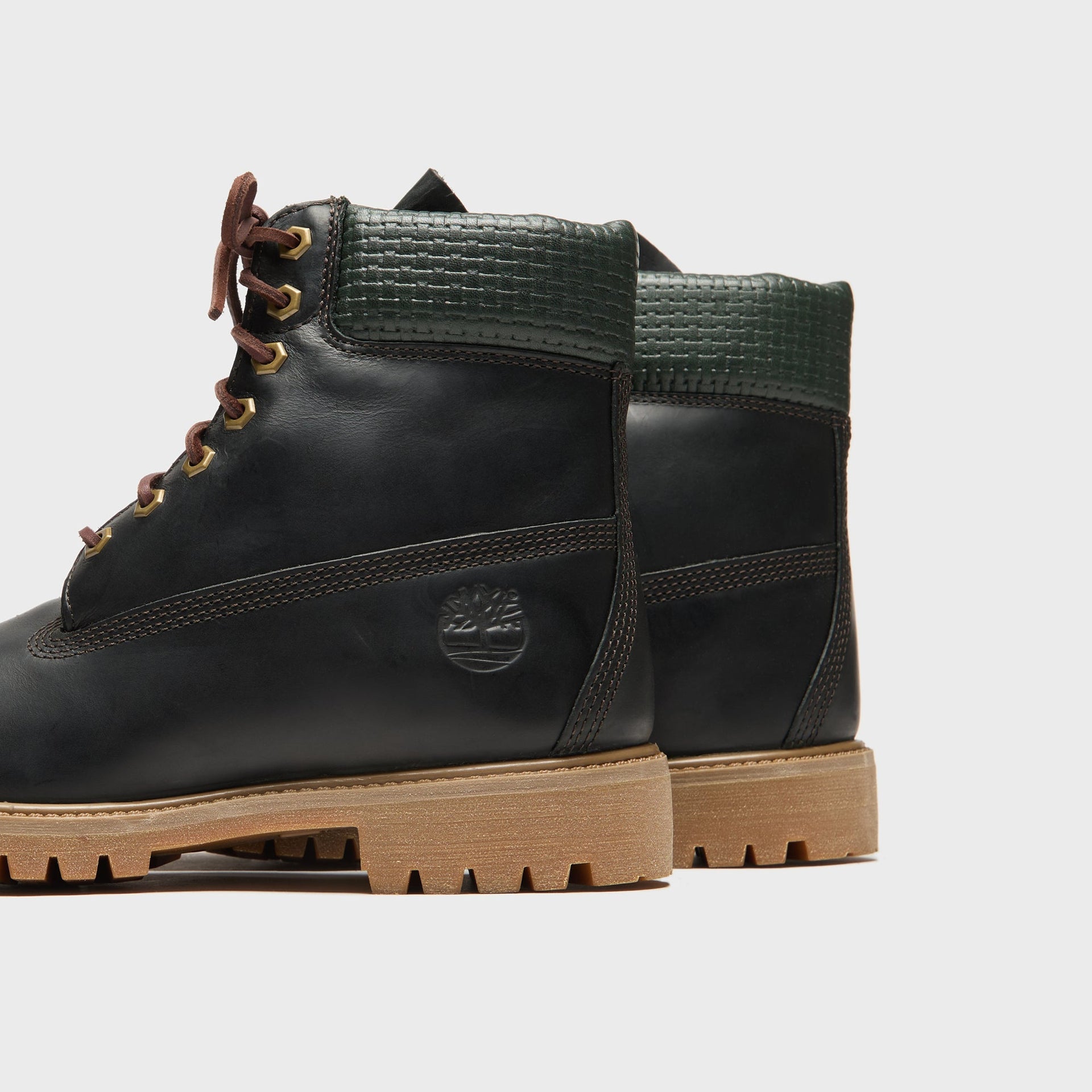Timberland Emerald Woods 6-Inch Waterproof Boot - Black Nubuck / Dark Green