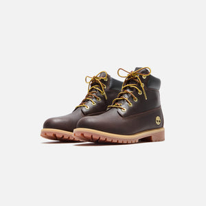 Timberland Youth 6 Inch Lace Up Waterproof Boot - Dark Brown