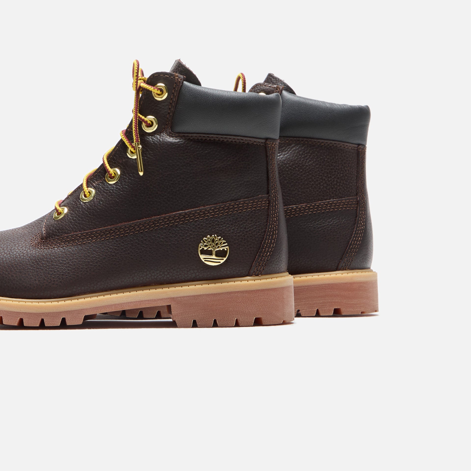 Timberland Youth 6 Inch Lace Up Waterproof Boot - Dark Brown