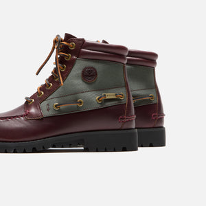 Timberland Britton Road 7-Eye Moc-Toe Lug Boot - Dark Red Full Grain