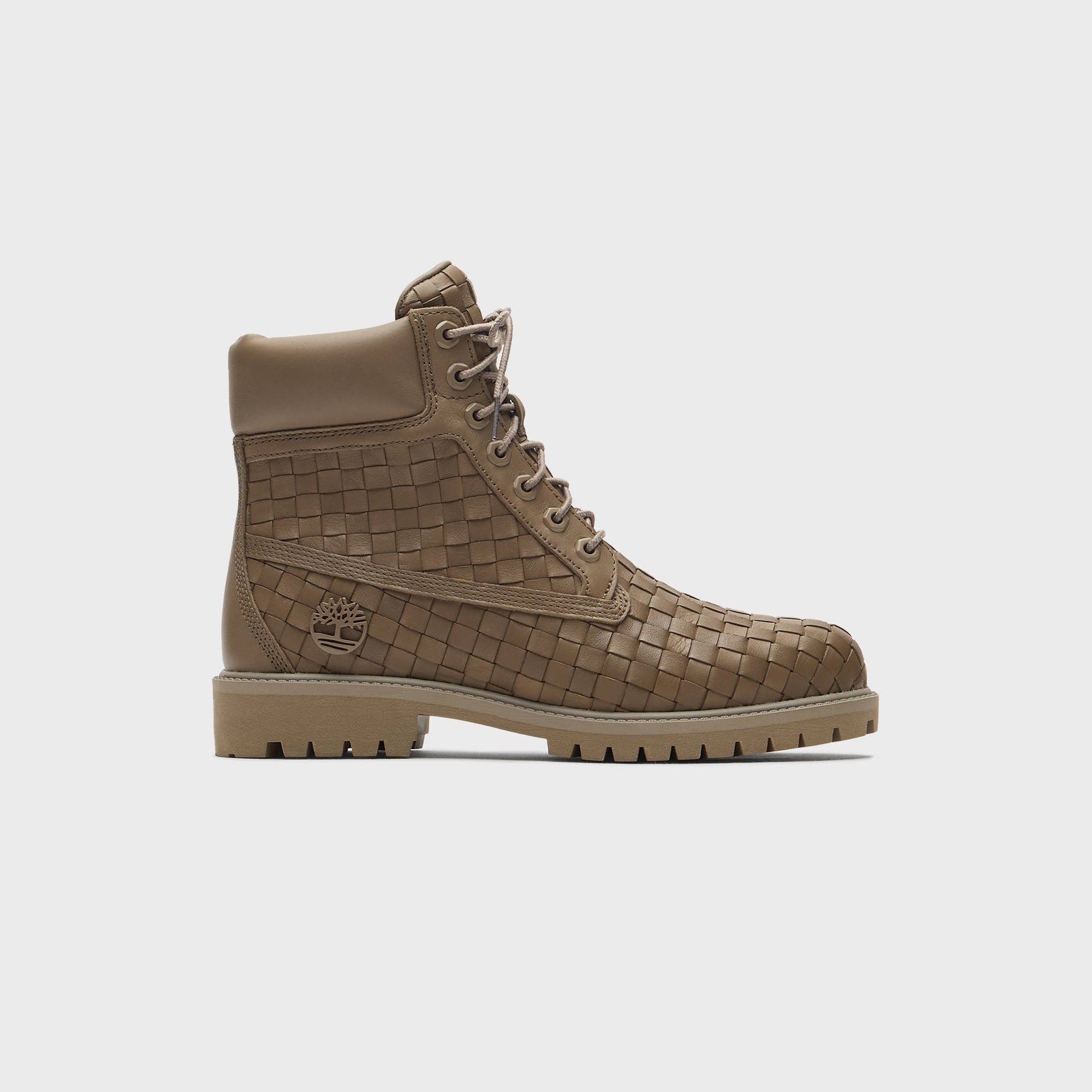 Timberland Textured Premium 6-Inch Boots - Olive Full Grain