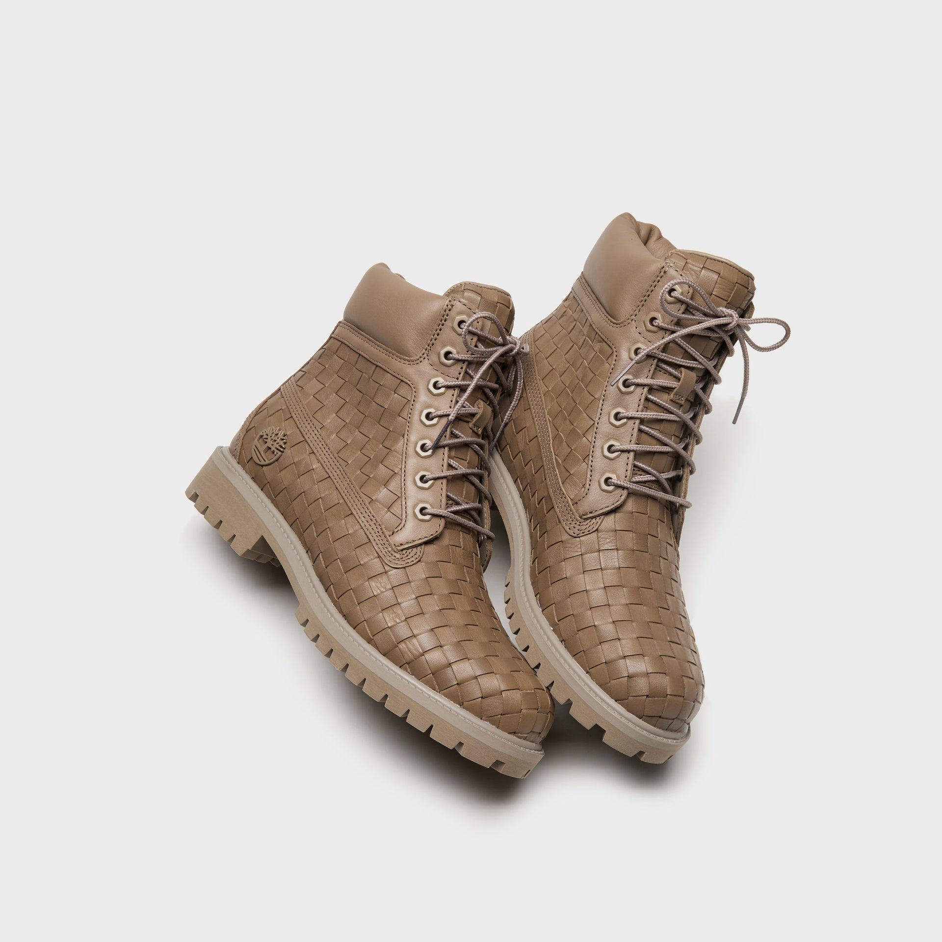 Timberland Textured Premium 6-Inch Boots - Olive Full Grain