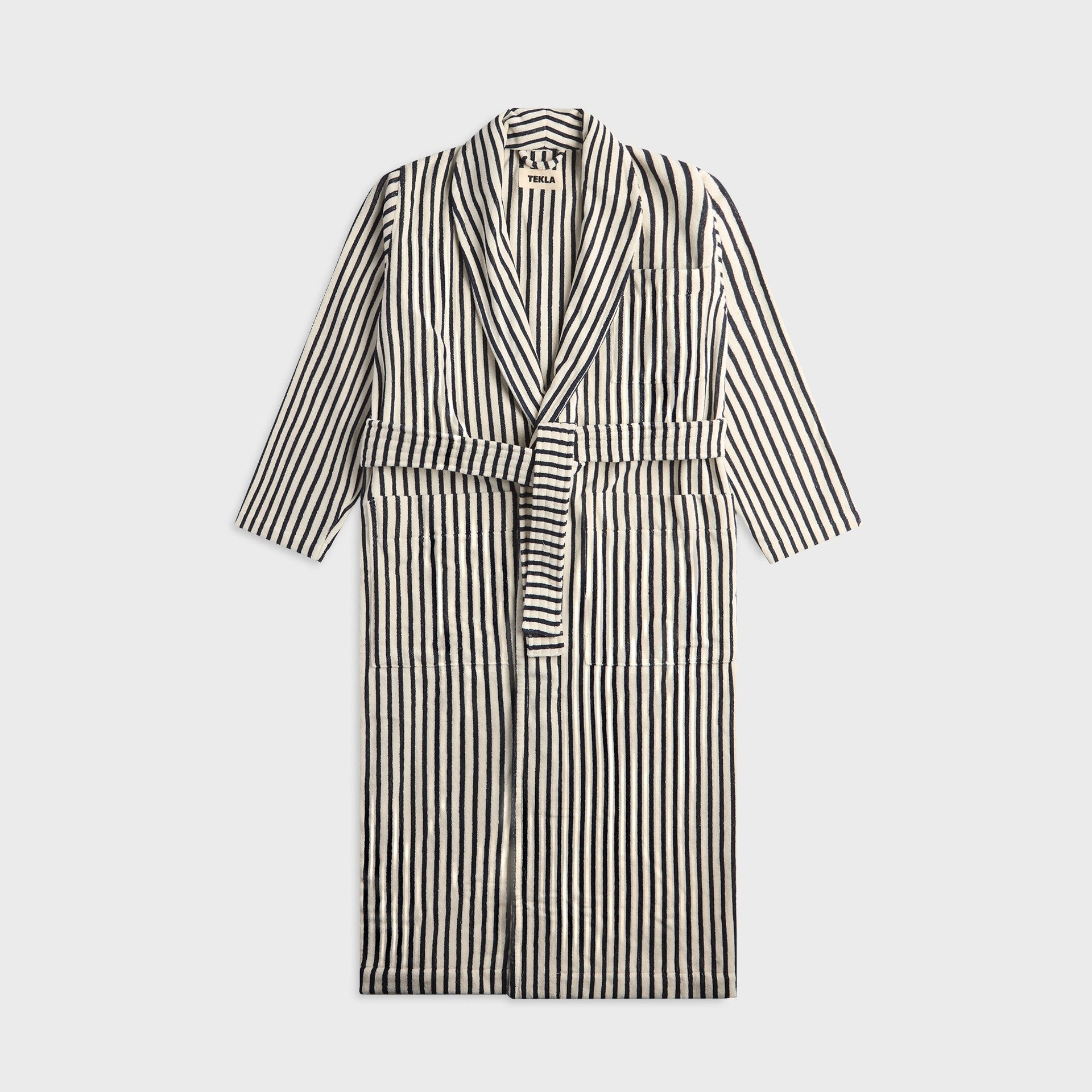 Tekla Classic Bathrobe - Sailor Stripes