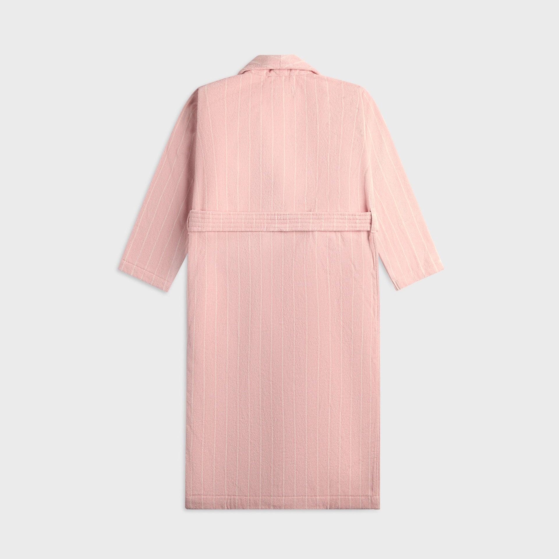 Tekla Classic Bathrobe - Shaded Pink Stripes