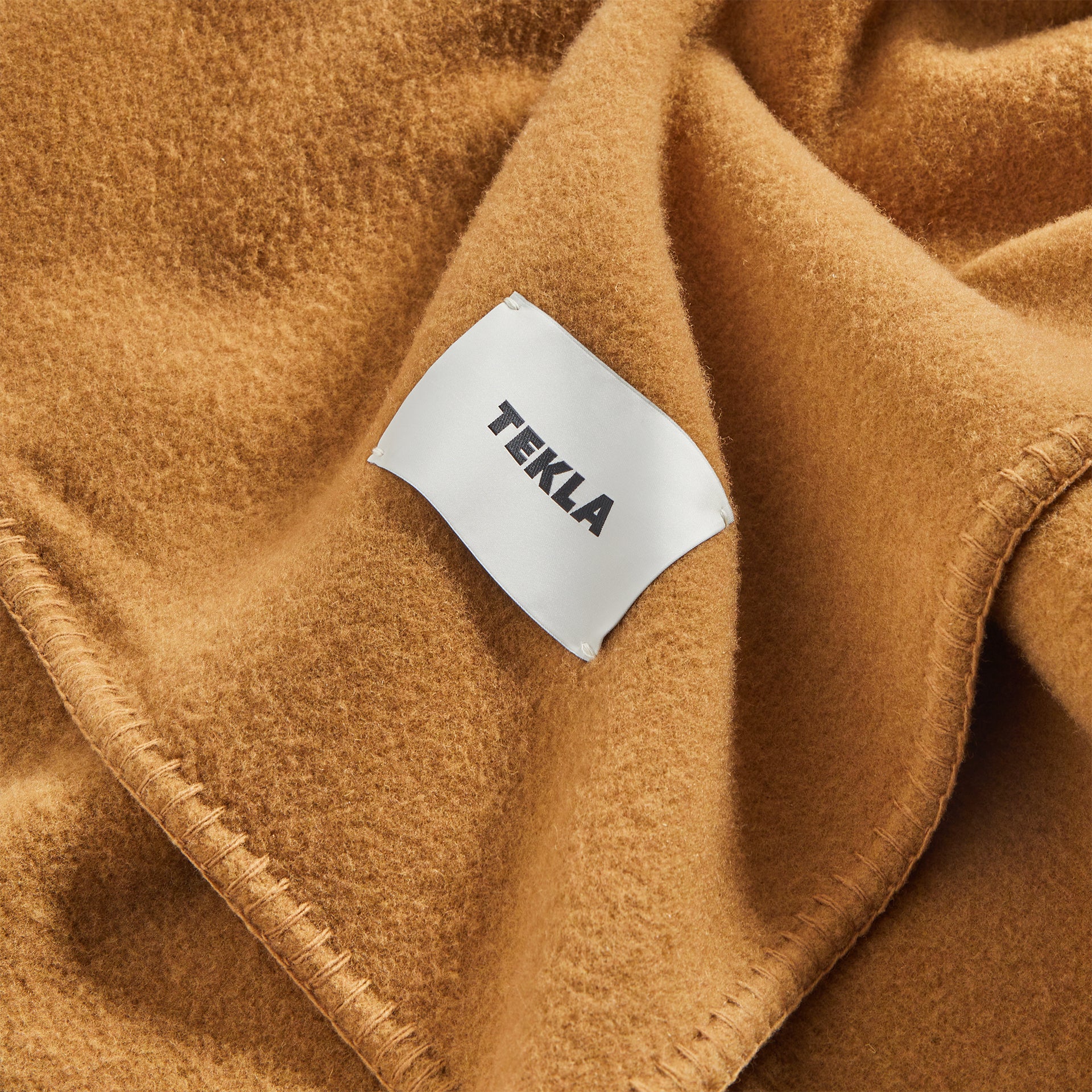 Tekla Merino Wool Blanket - Camel