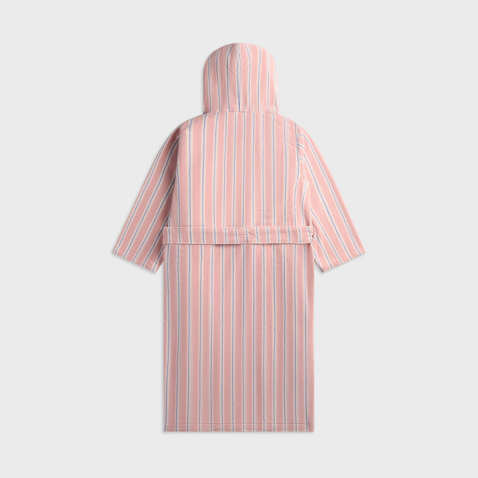 Tekla Striped Hooded Cotton Robe - Candy Stripes