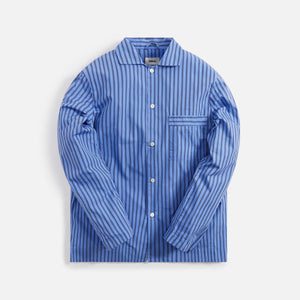 Tekla Poplin Long Sleeve Pajama Shirt - Boro Stripes