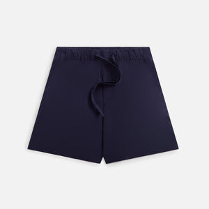 Tekla Poplin Pajama Shorts - True Navy