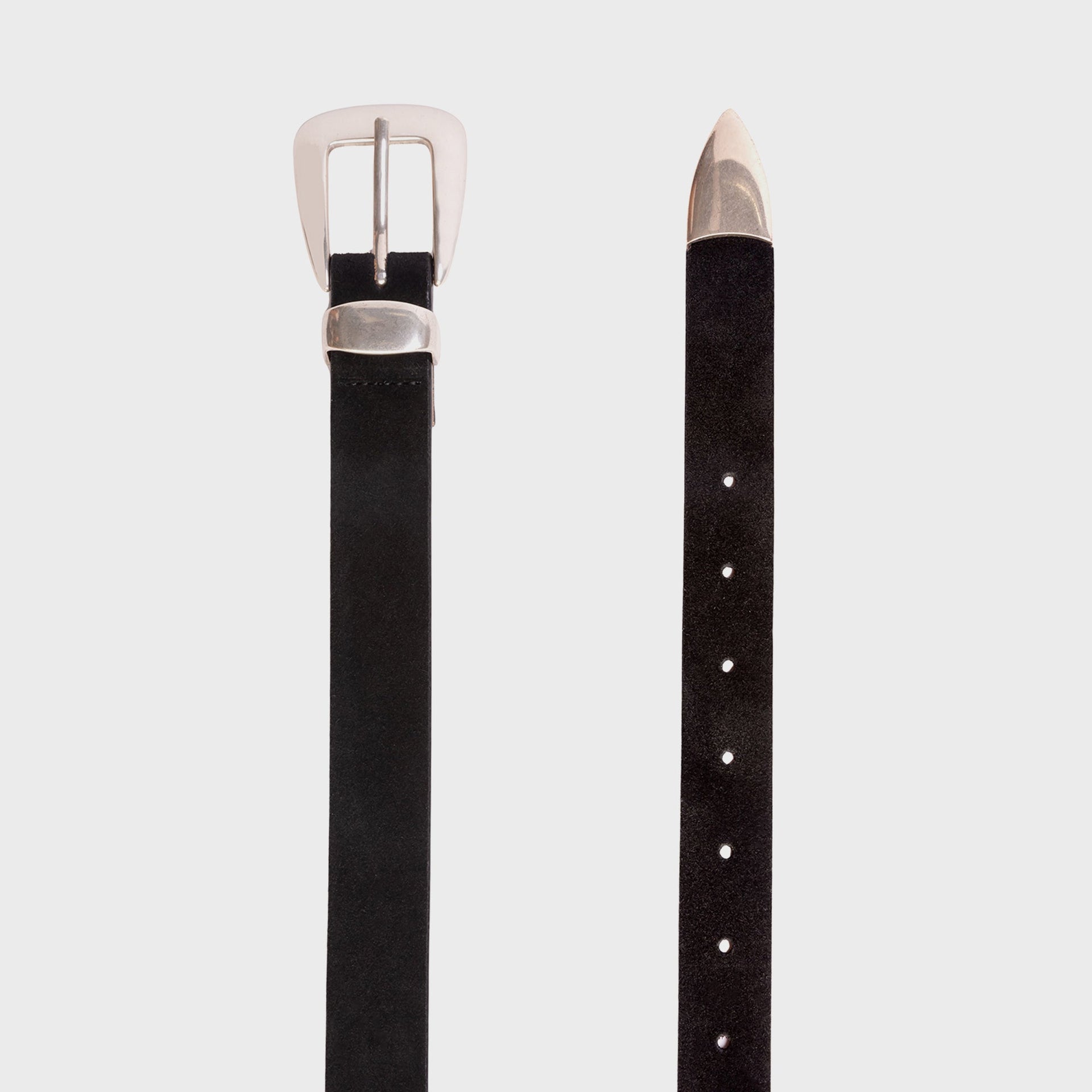 Black Suede Studio Tetra Belt - Black Suede