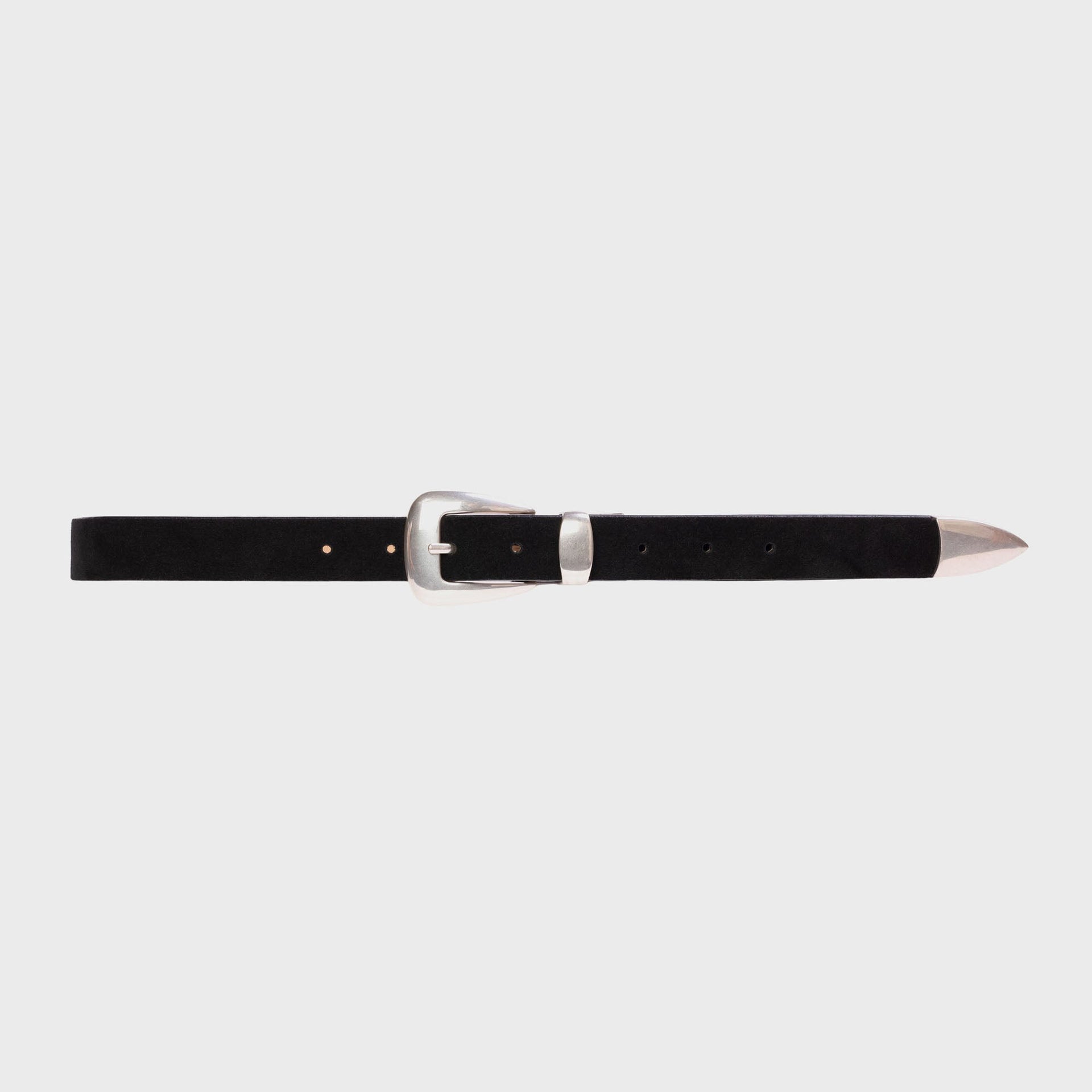 Black Suede Studio Tetra Belt - Black Suede