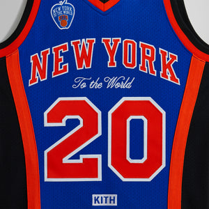 Erlebniswelt-fliegenfischenShops and Mitchell & Ness for the New York Knicks Allan Houston Jersey - Knicks Blue / Knicks collar