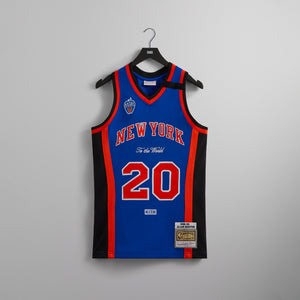 Kith and Mitchell & Ness for the New York Knicks Allan Houston Jersey - Knicks Blue / Knicks Orange