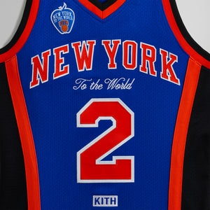 Erlebniswelt-fliegenfischenShops and Mitchell & Ness for the New York Knicks Larry Johnson Jersey - Knicks Blue / Knicks Orange
