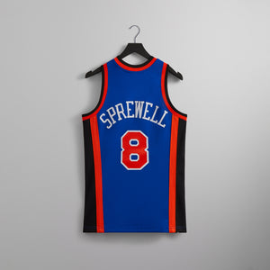 Erlebniswelt-fliegenfischenShops and Mitchell & Ness for the New York Knicks Latrell Sprewell Jersey - Knicks Blue / Knicks collar