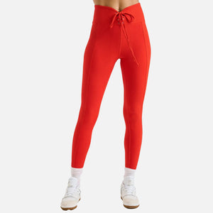 Year of Ours Ribbed Football Legging - Red