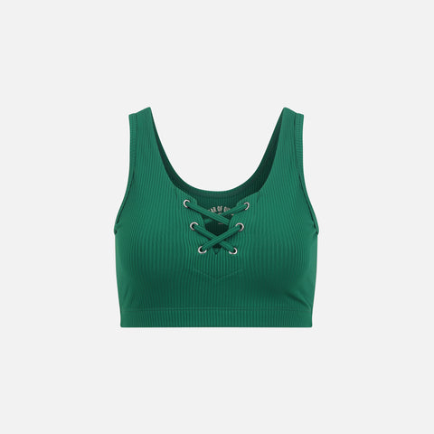 Year of Ours Ribbed Football Bra - Malachite