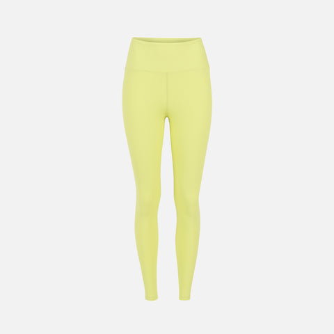 Year of Ours Ribbed High Legging - Cyber Lime