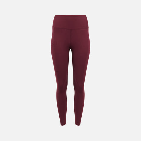 Year of Ours Ribbed Pocket Legging - Dark Cherry