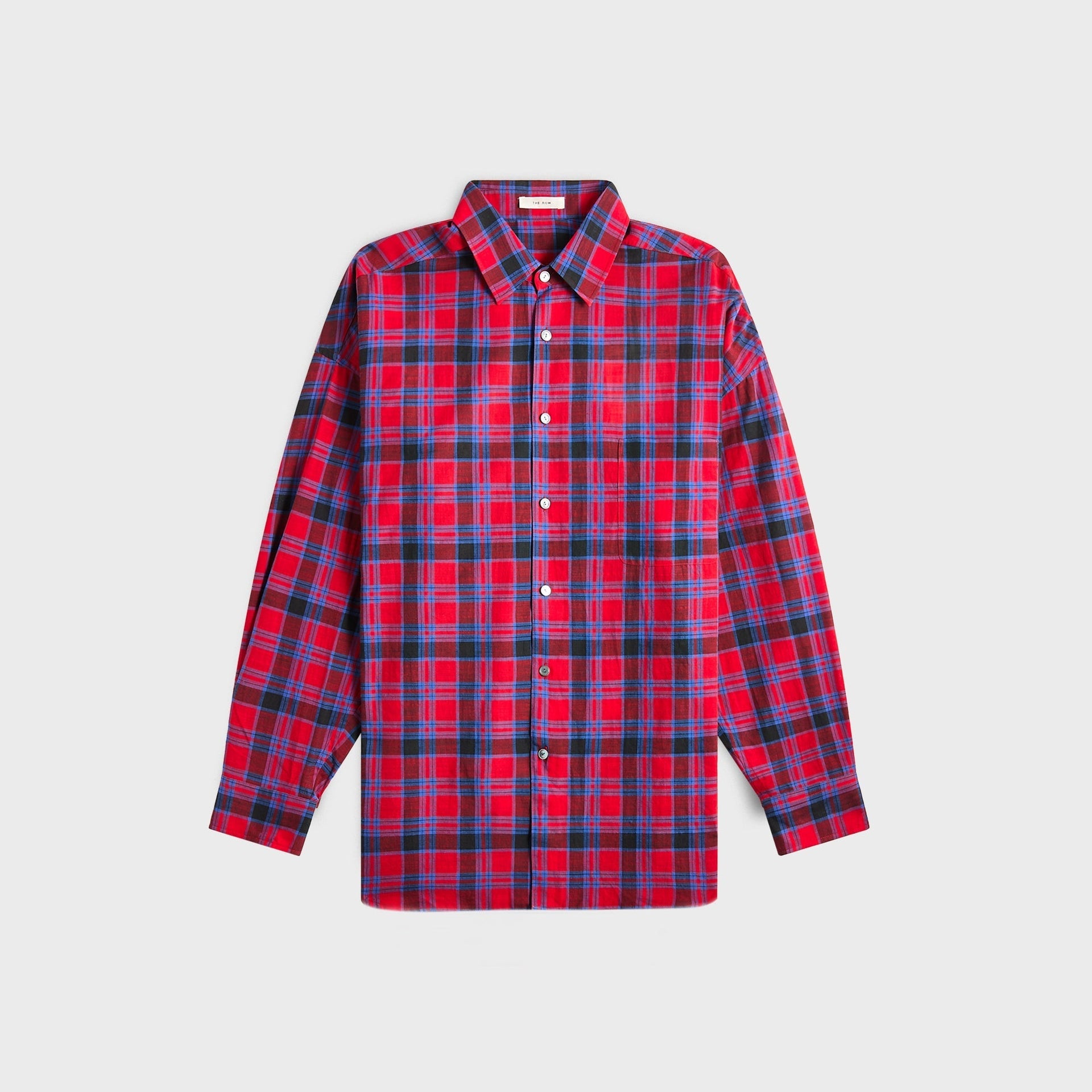 The Row Lancaster Shirt in Red / Blue