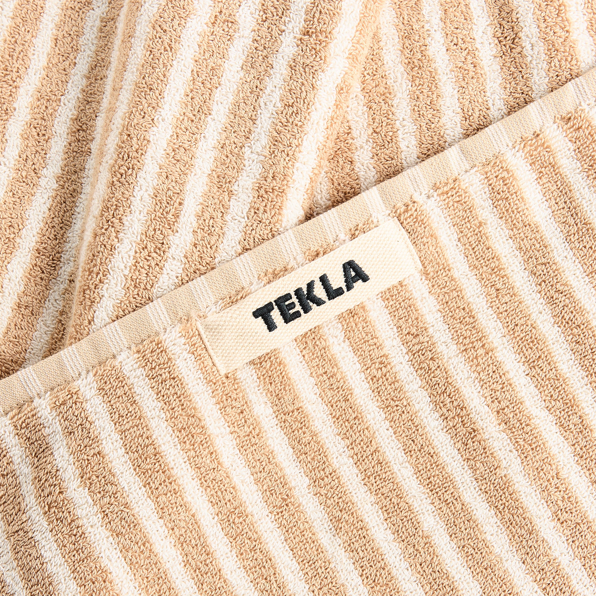 Tekla Bath Towel - Ivory Stripes