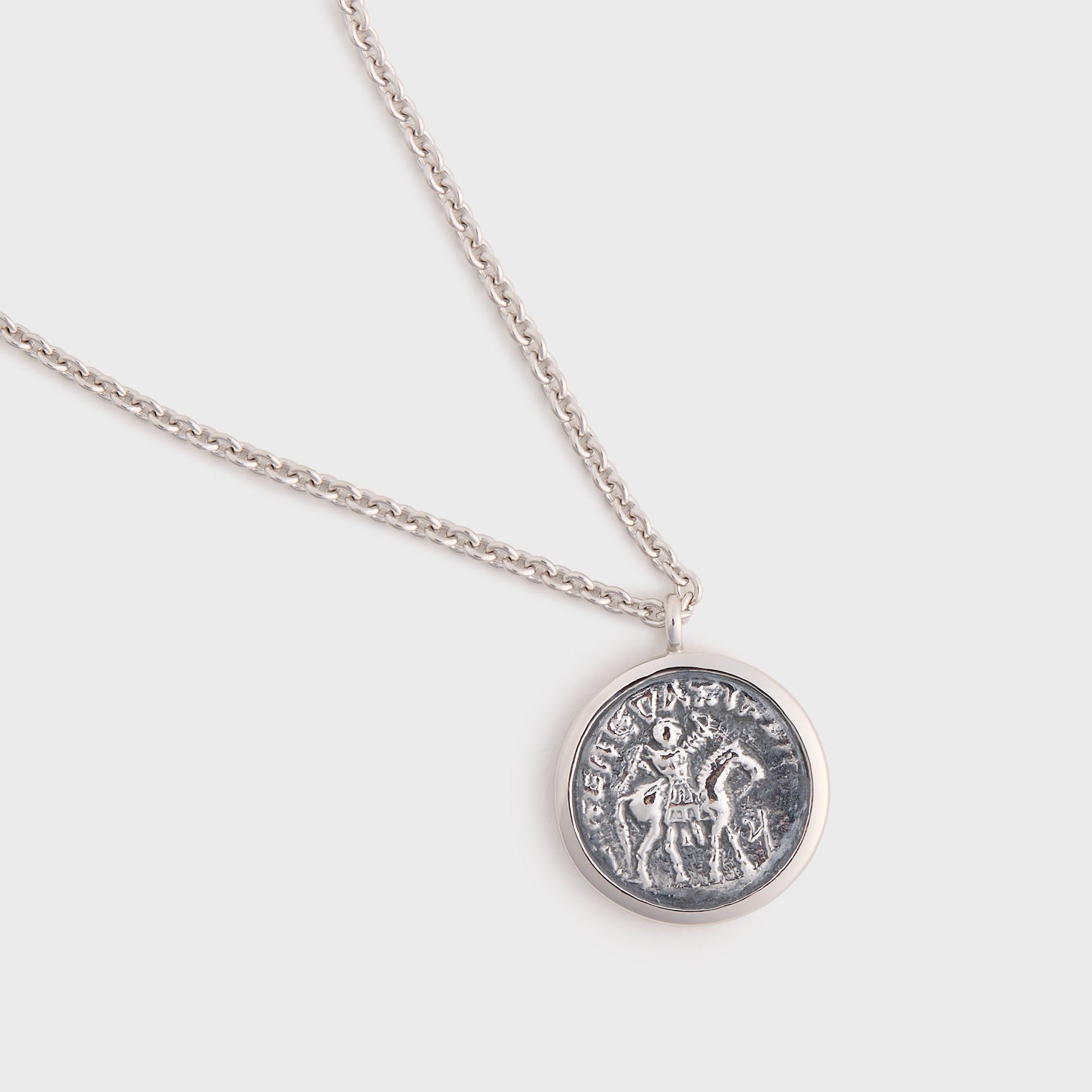Tom Wood Coin Pendant - Silver