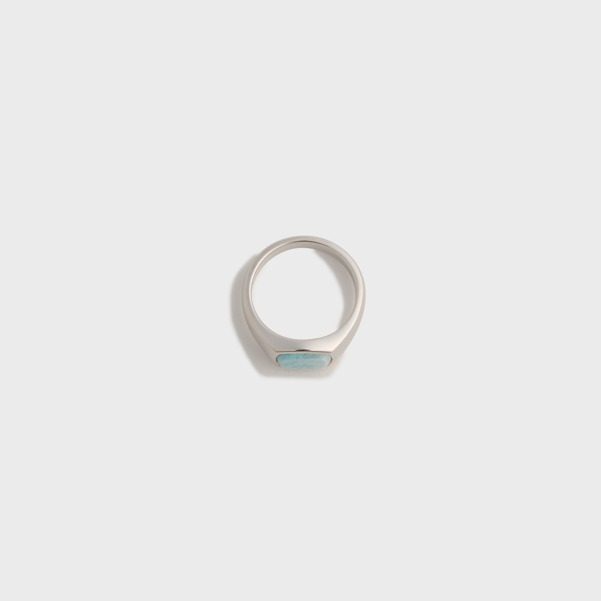 Tom Wood Kay Ice Blue Ring - Silver