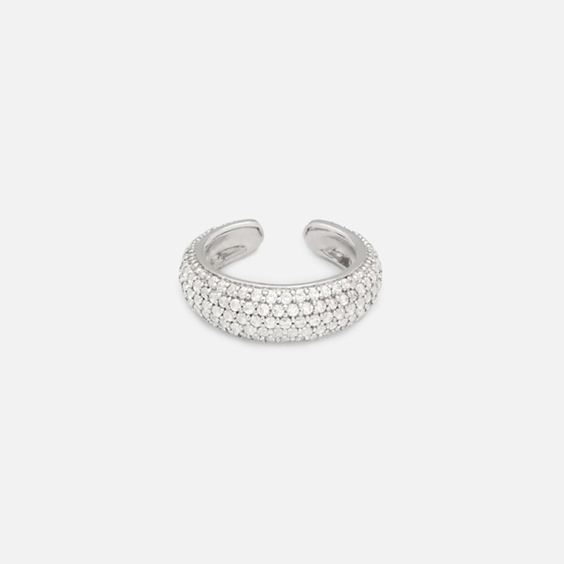 Tom Wood Thick Zirconia Ear Cuff - Silver