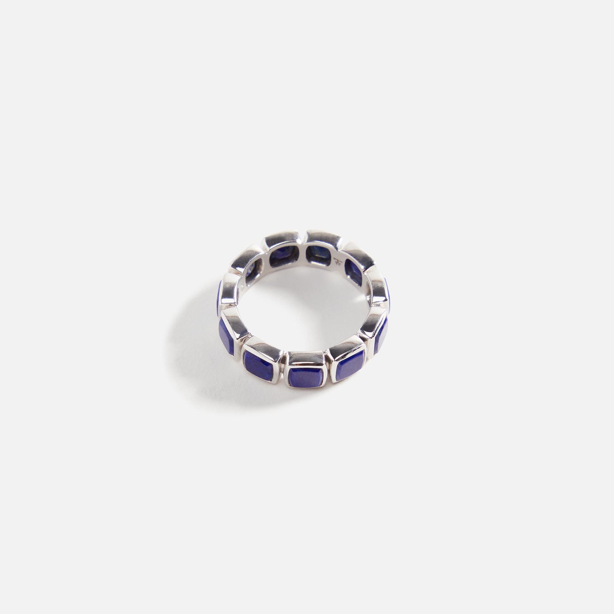 Tom Wood Cushion Band Lapis M Ring - Silver – Kith