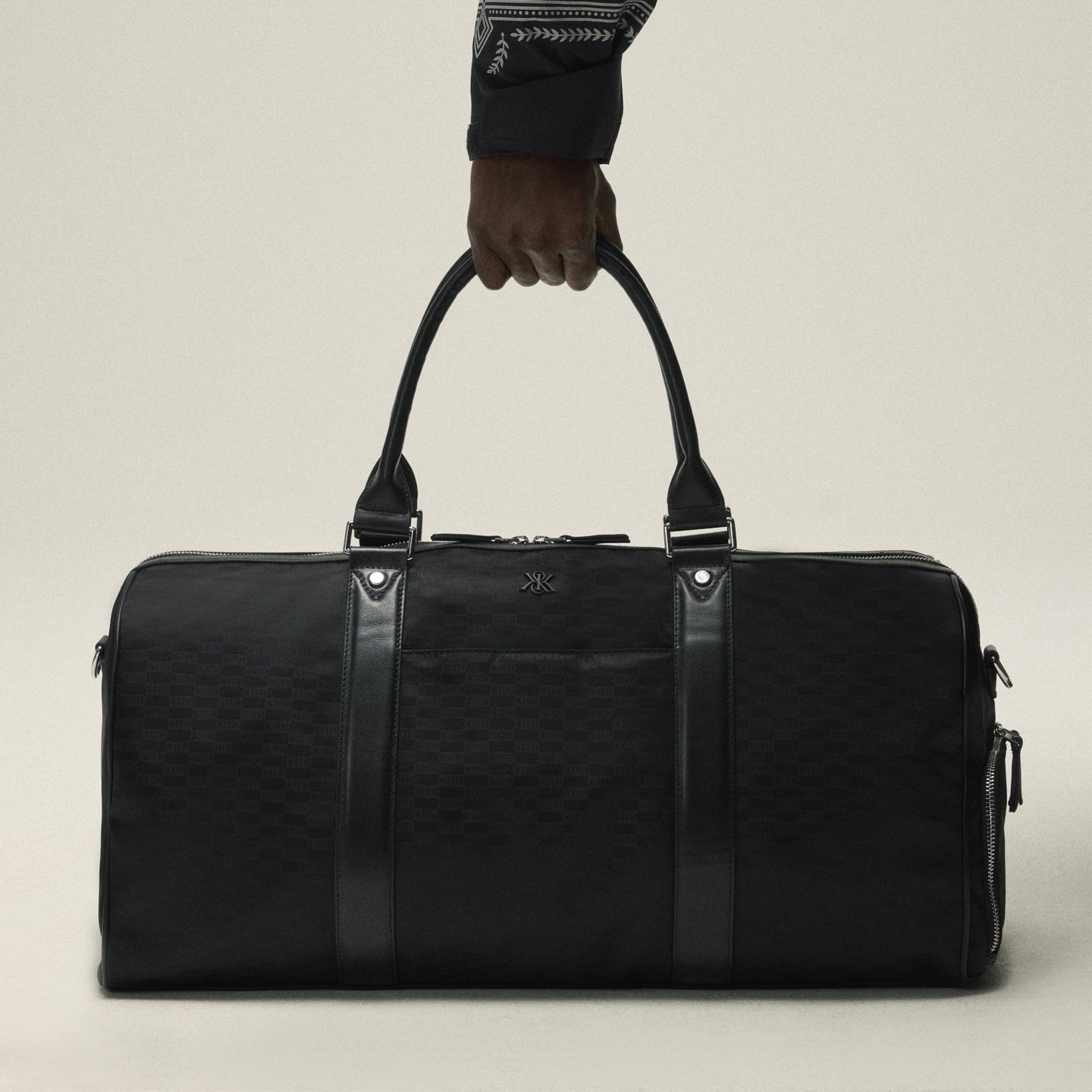 Kith Monogram Suede Traveler K55 Bag - Magma