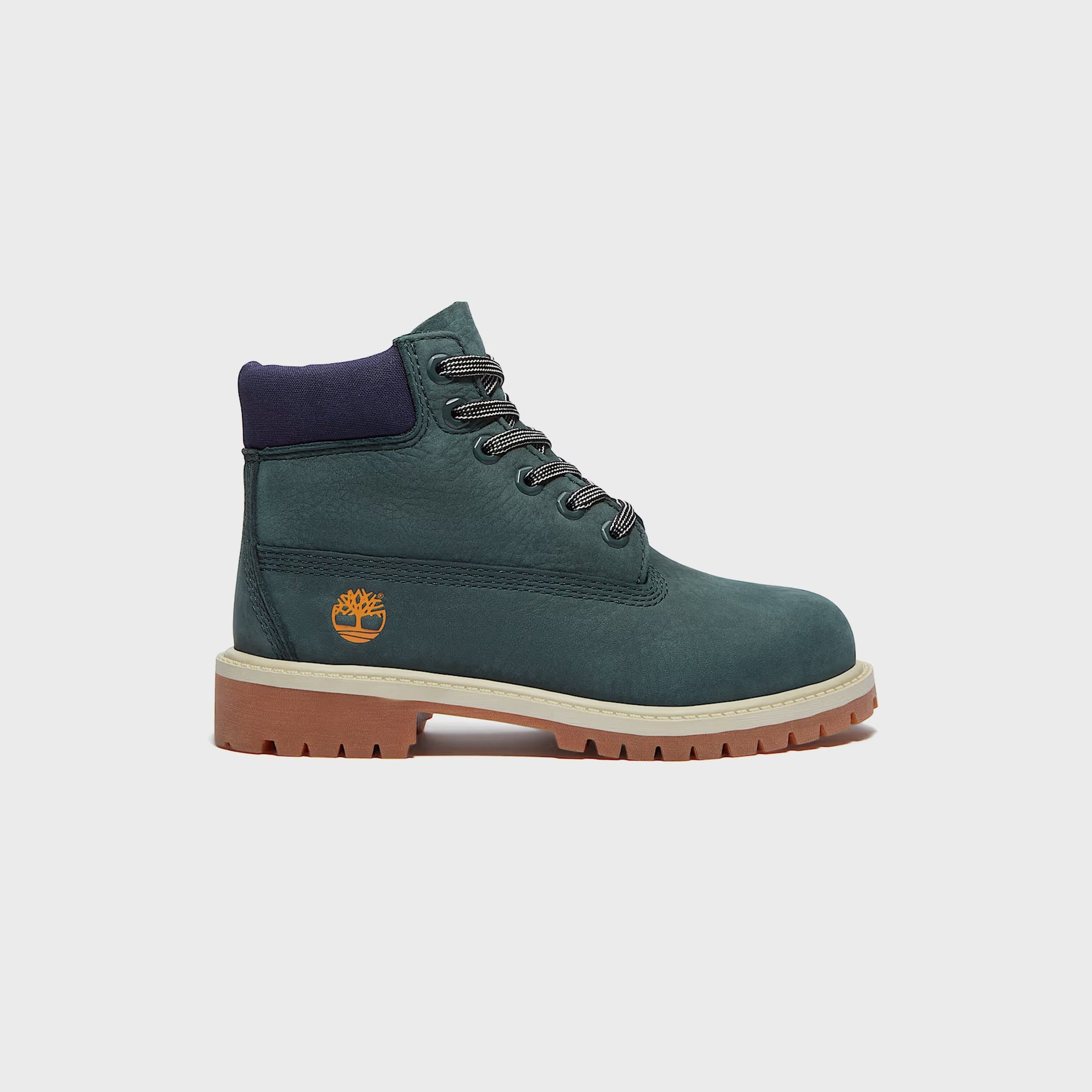 Timberland Kids Premium 6-Inch Lace Up Waterproof Boot - Dark Green