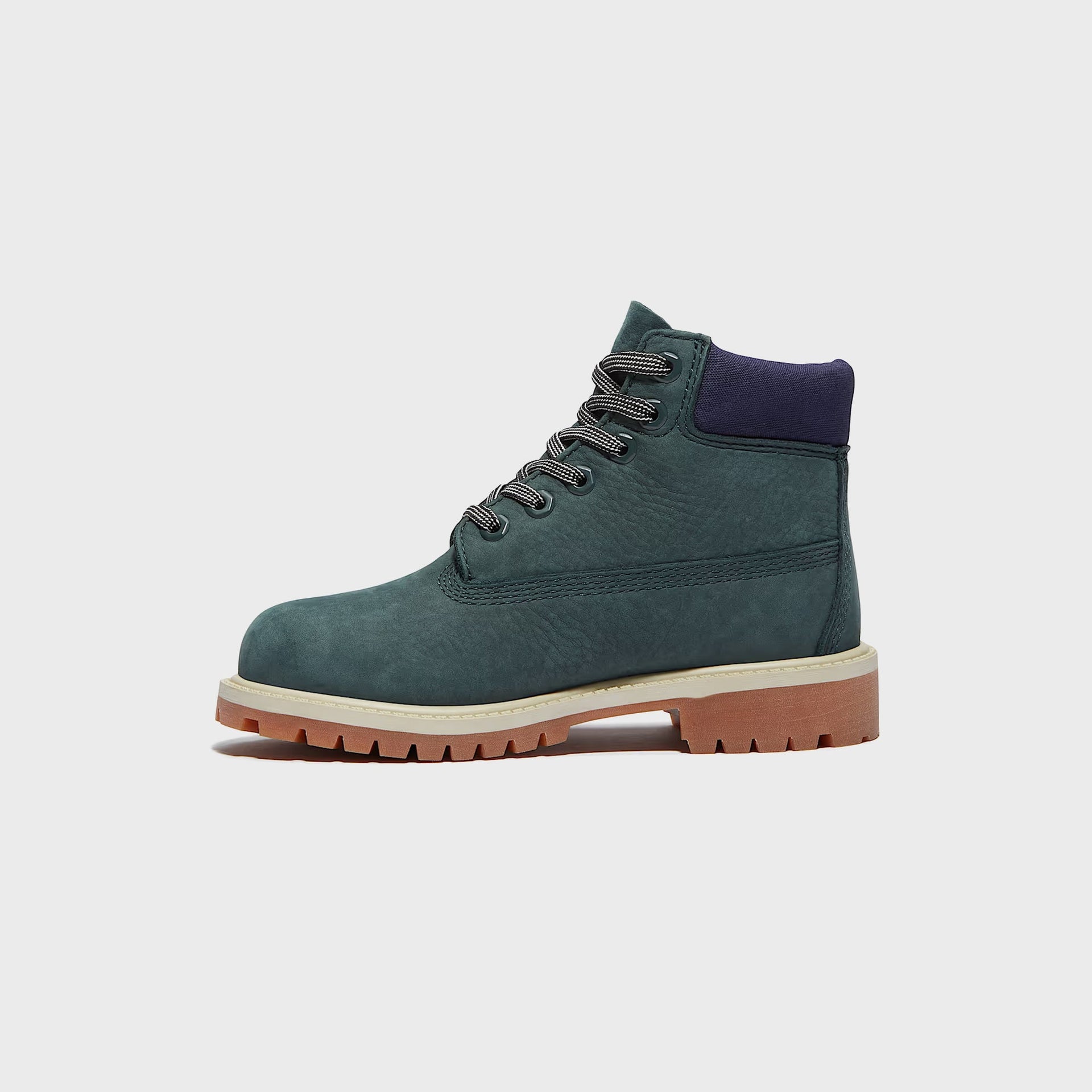 Timberland Kids Premium 6-Inch Lace Up Waterproof Boot - Dark Green