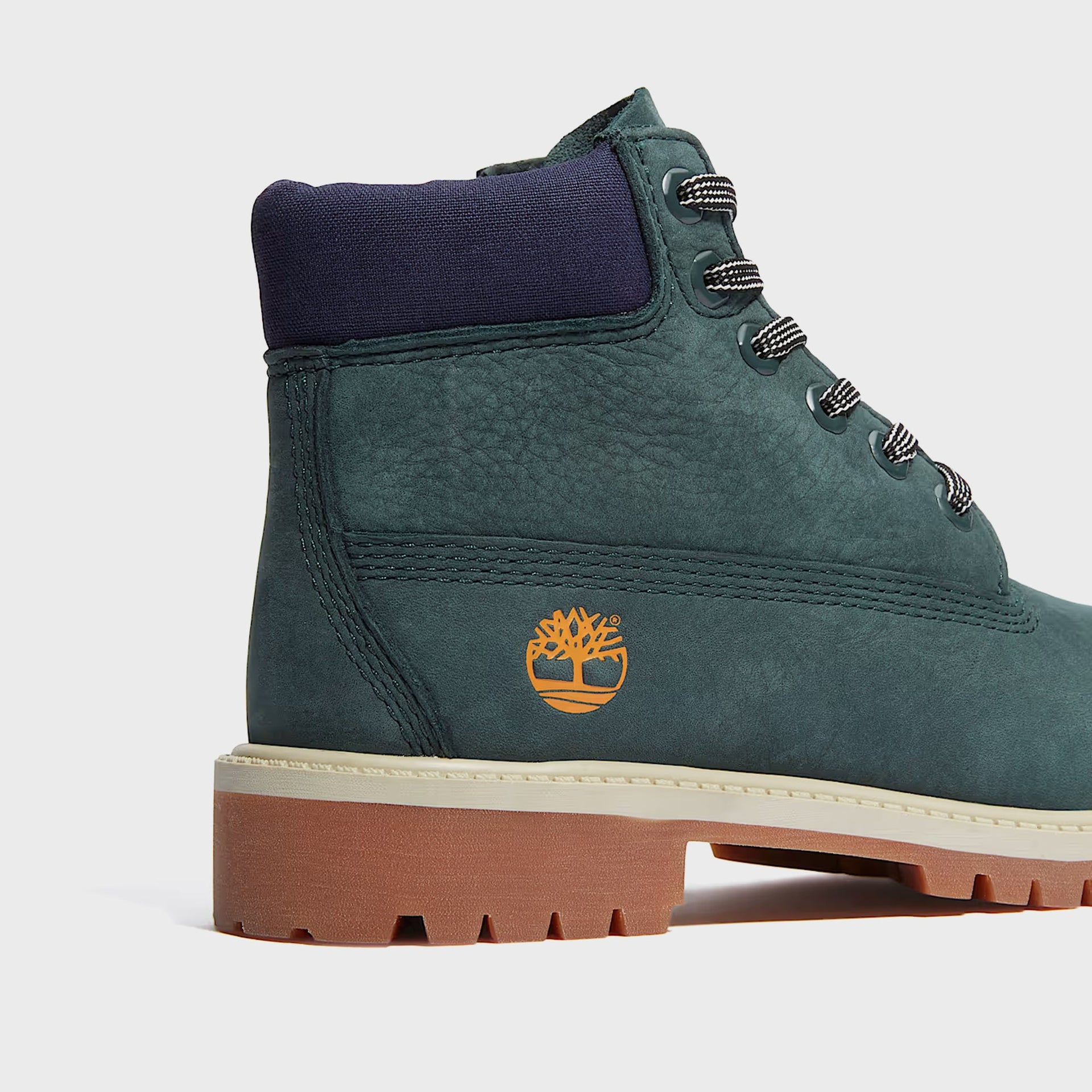 Timberland Kids Premium 6-Inch Lace Up Waterproof Boot - Dark Green