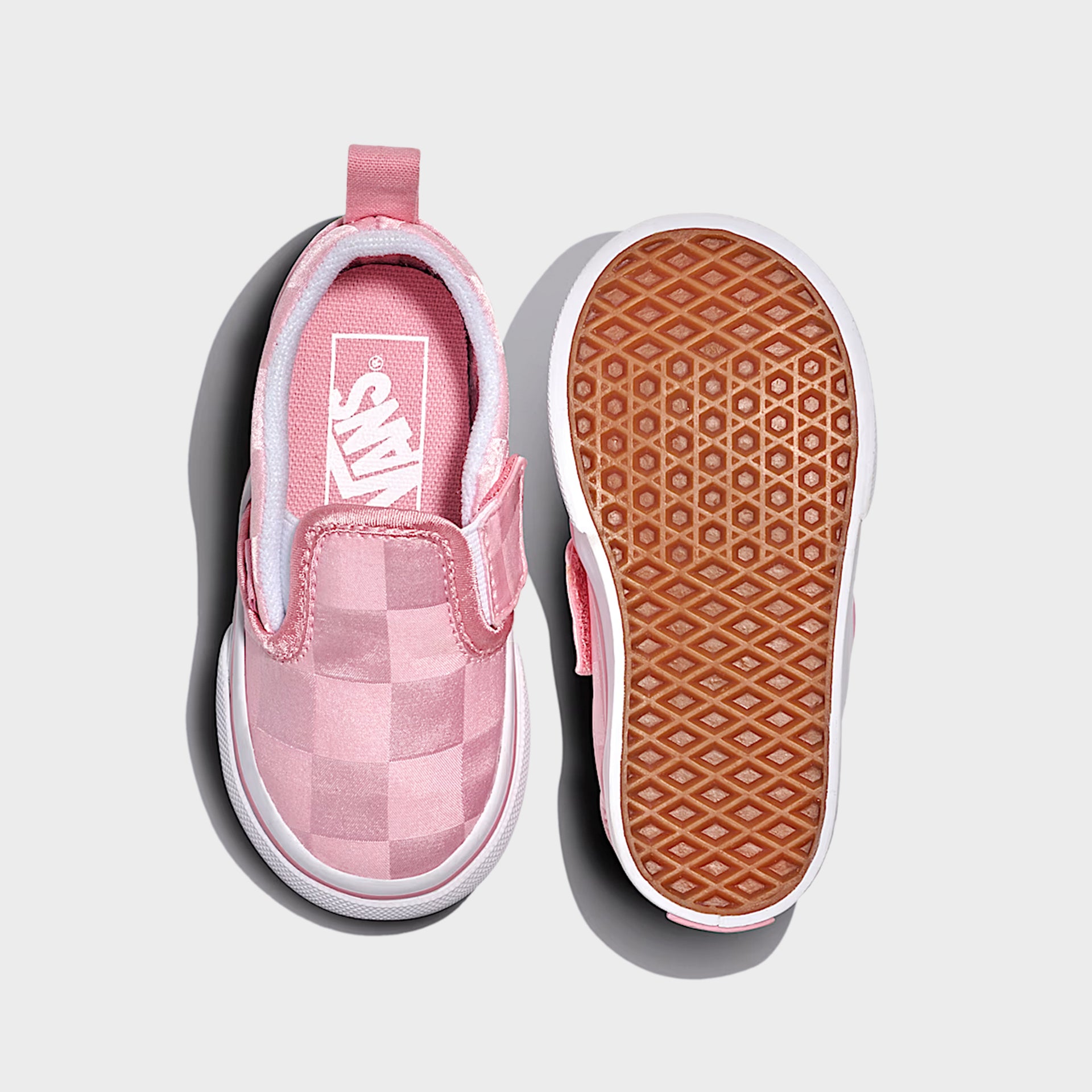 VANS TD Slip-On V Satin - Rose Pink/ White