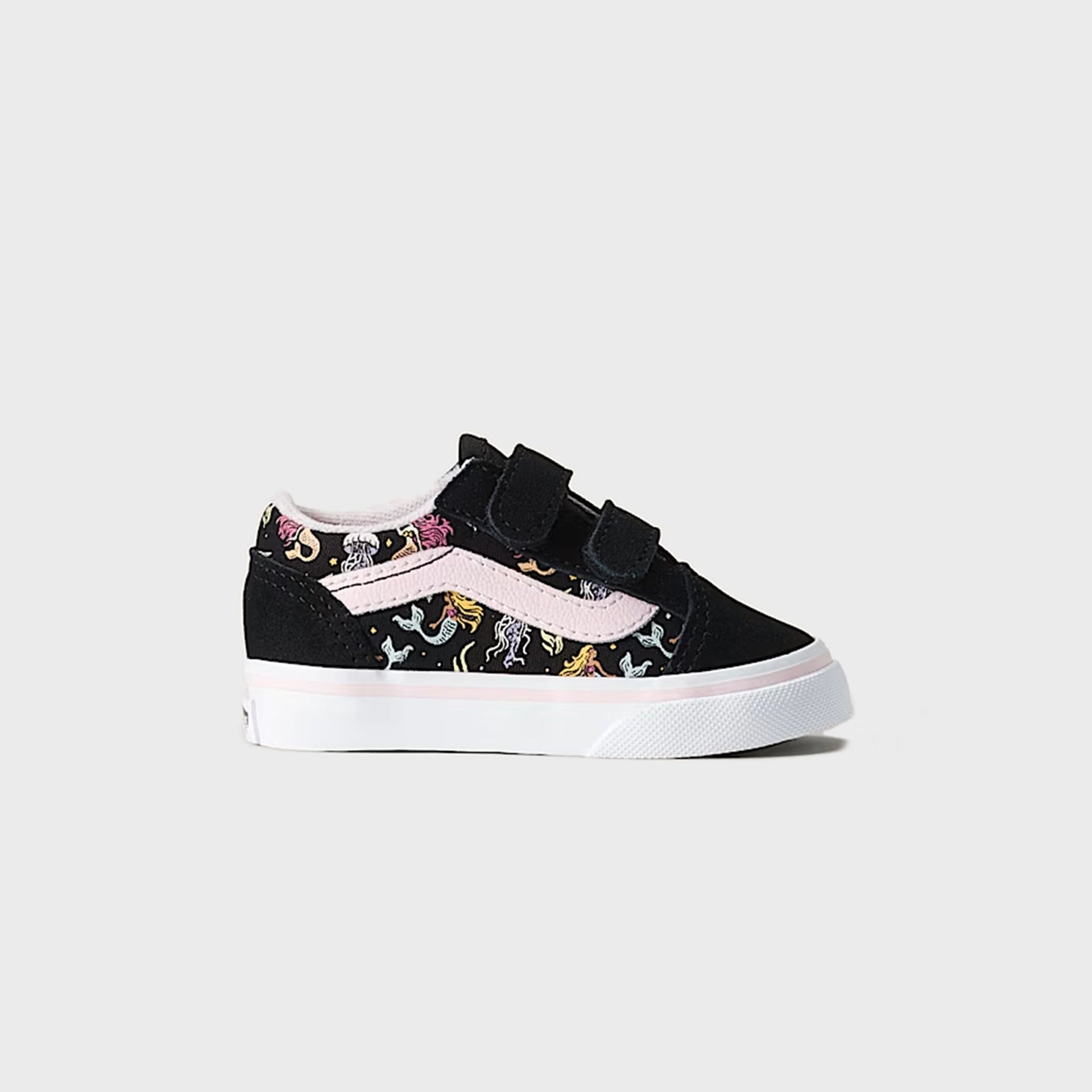 VANS TD Old Skool V - Glow-in-the-Dark Black / Pastel Pink