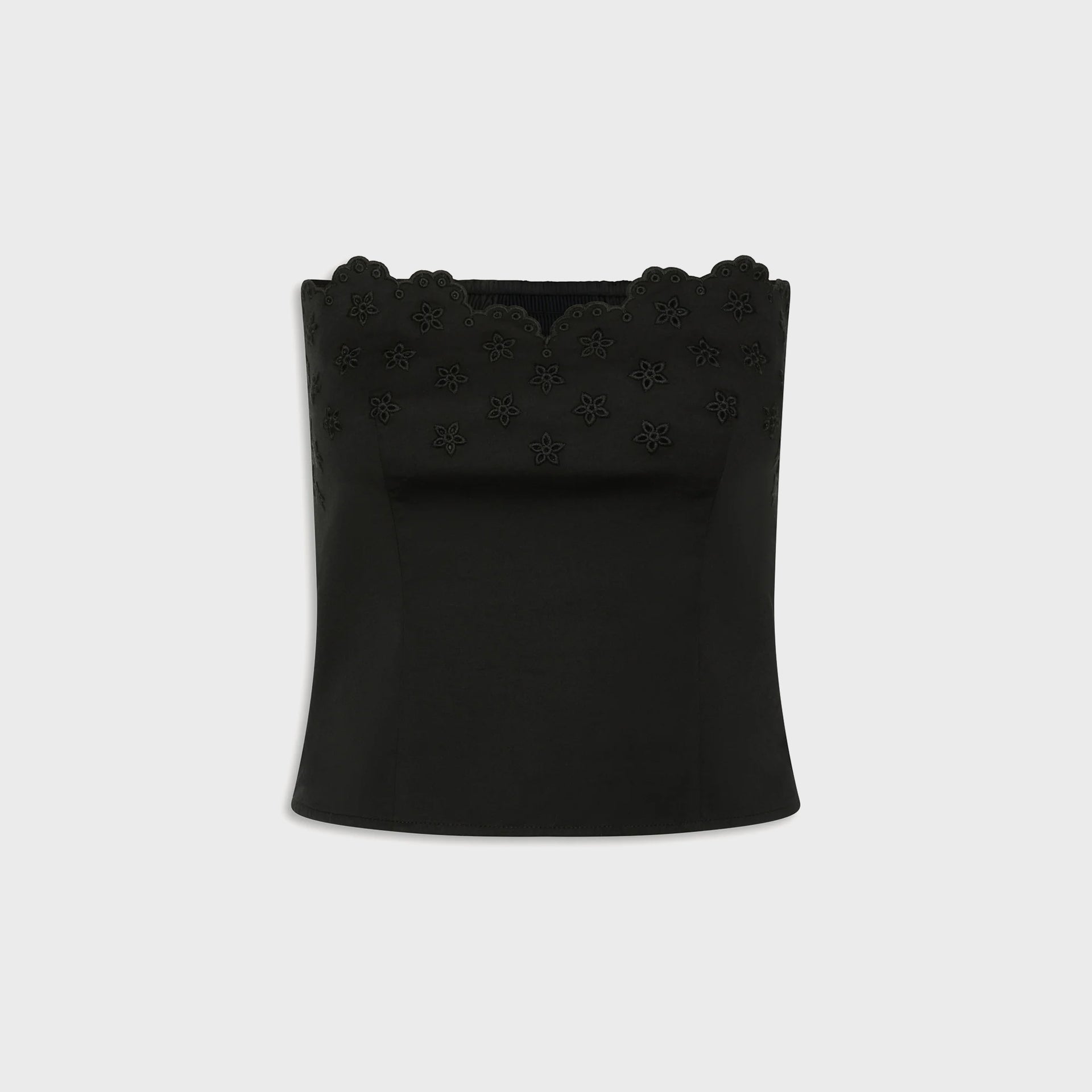 Frankies Bikinis Twilight Poplin Top - Black