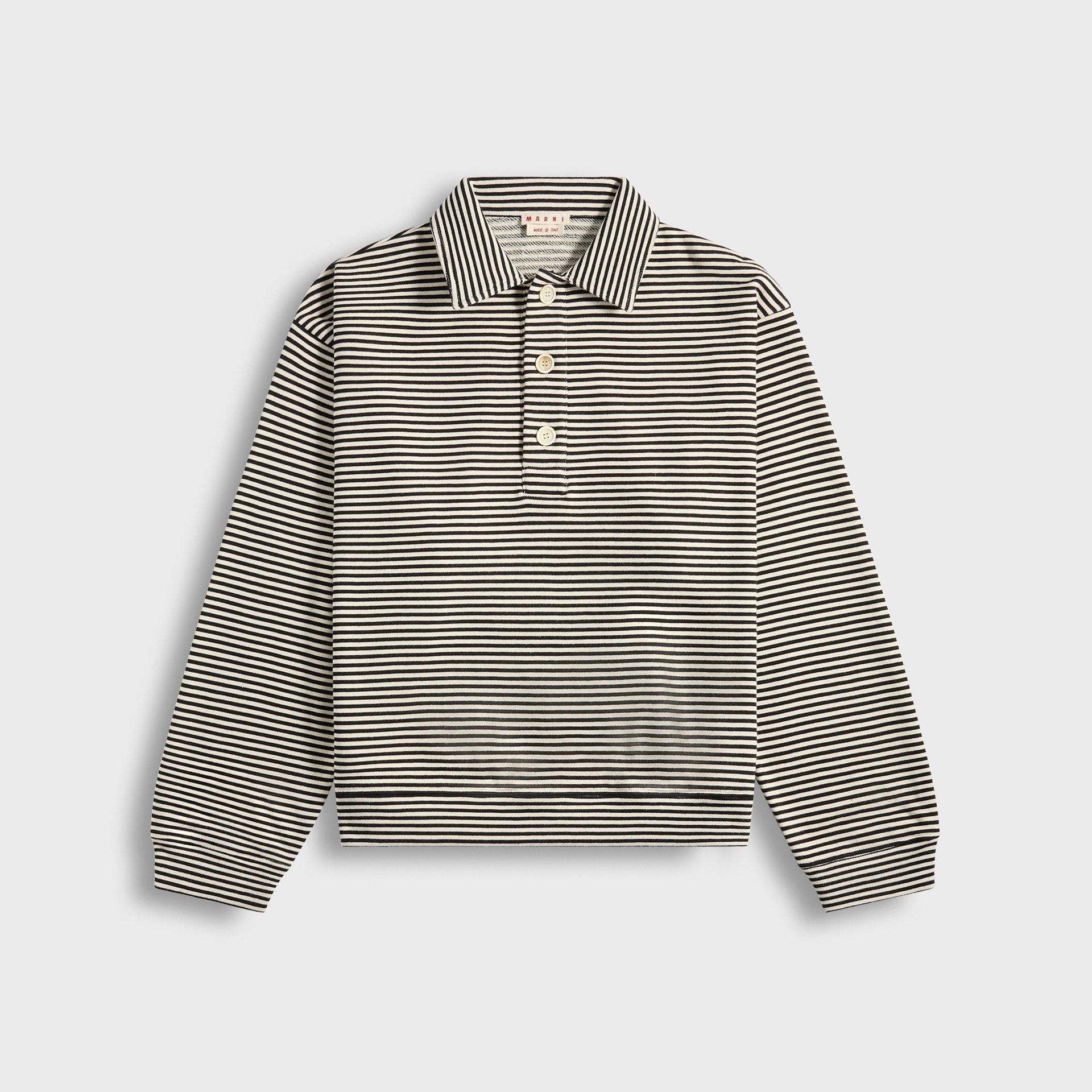 Marni Polo Neck Long-Sleeved Sweatshirt in Black