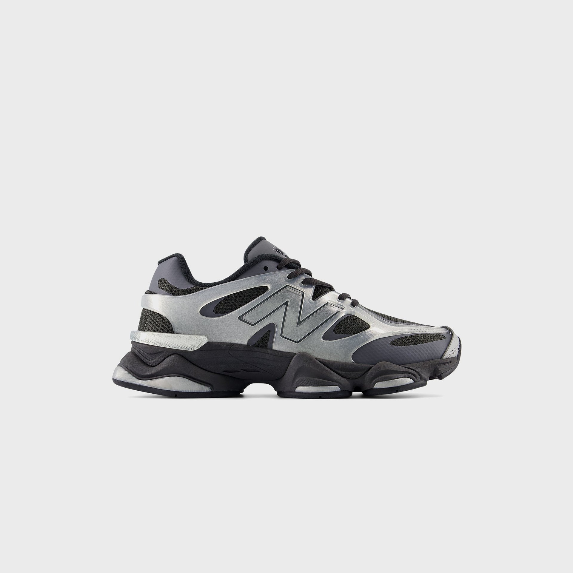 New Balance 9060 X - Silver Metallic / Black Cement
