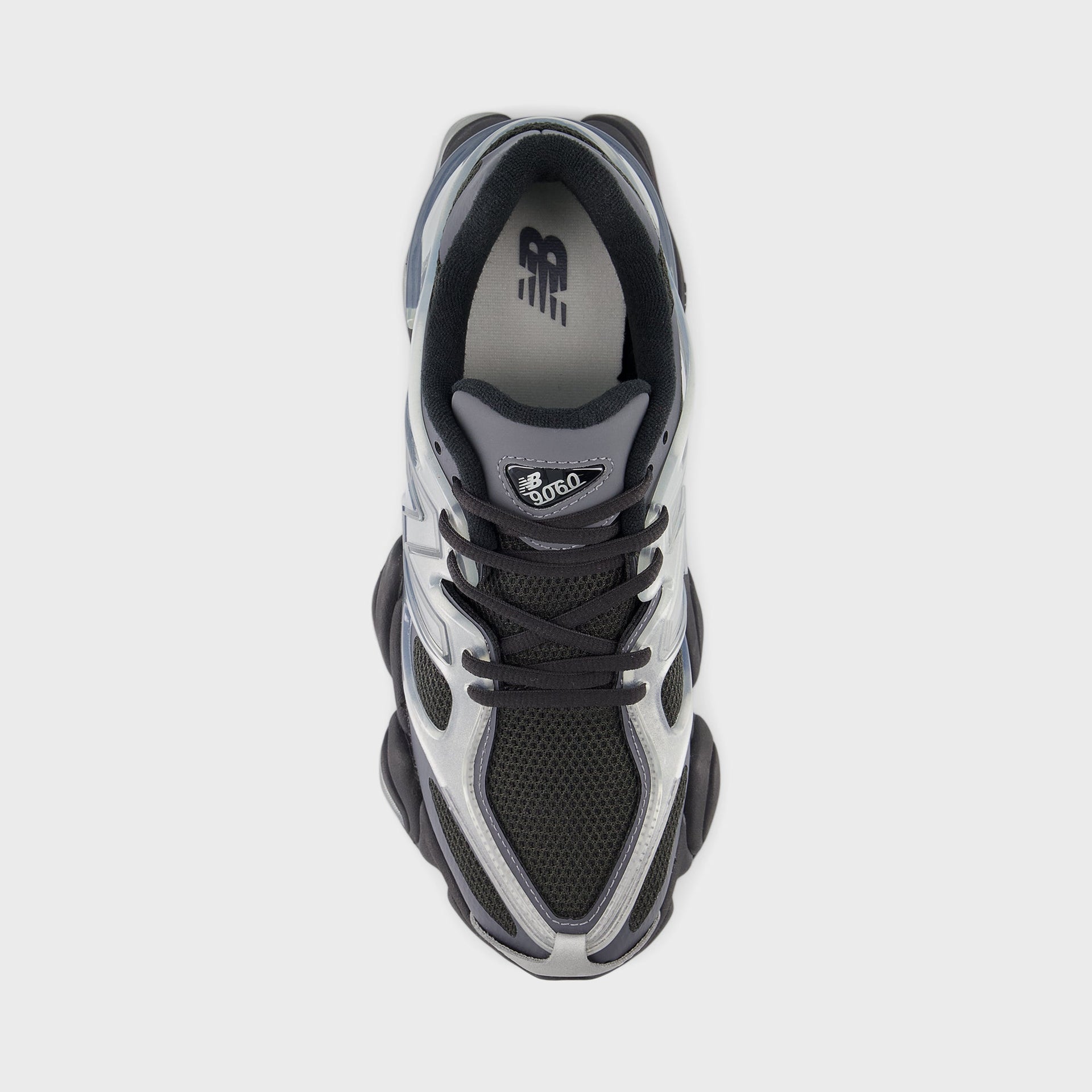 New Balance 9060 X - Silver Metallic / Black Cement