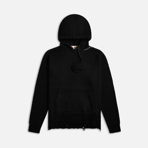 Marni Disheveled Mending Hoodie - Black