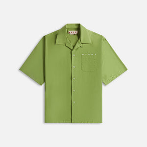 Marni Logo Organic Poplin Shirt - Kiwi