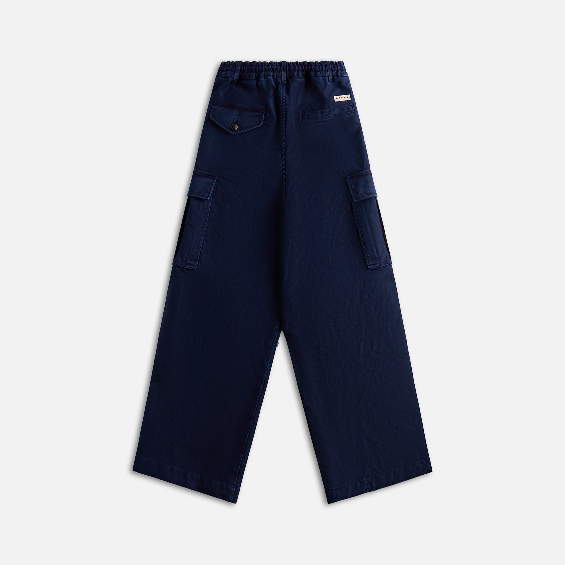 Marni Garment Dyed Denim Cargo Pants - Light Navy