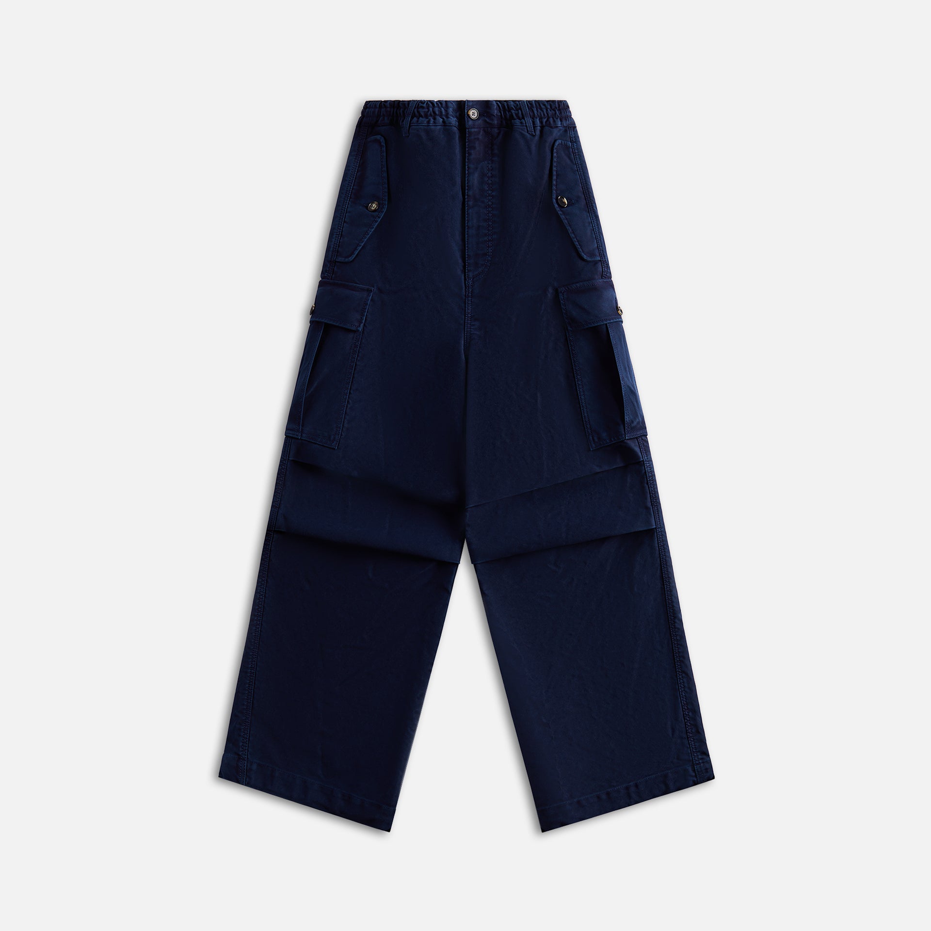 Marni Garment Dyed Denim Cargo Pants - Light Navy