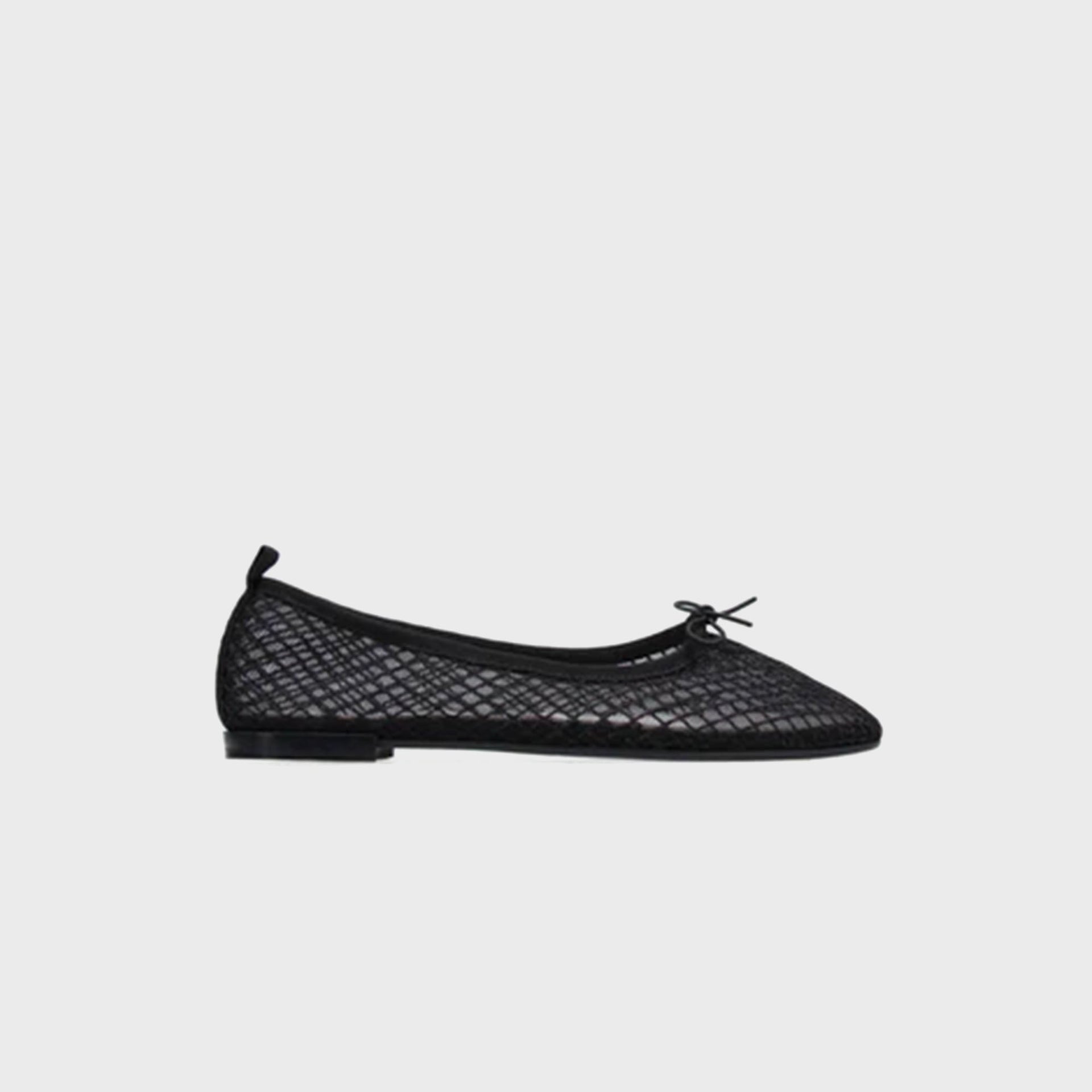 Repetto Garance Mesh Ballet Flats - Black