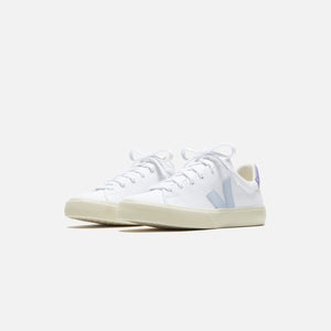 Veja Who WMNS Campo Canvas - White / Swan / Lavender
