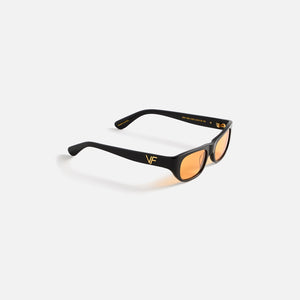 Vintage Frames Bowery Black Acetate - Yellow