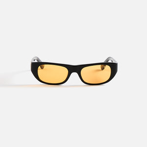 Vintage Frames Bowery Black Acetate - Yellow